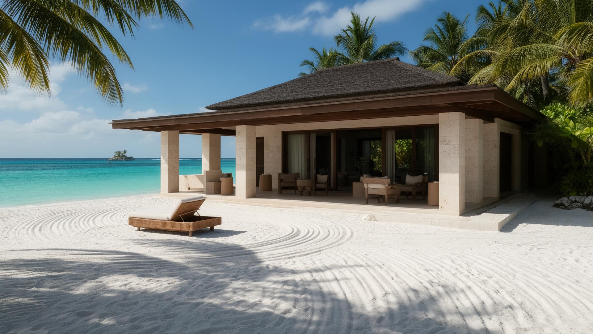 Two kilometres of private Caribbean shoreline.